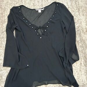 Victoria's Secret Black Sheer Coverup